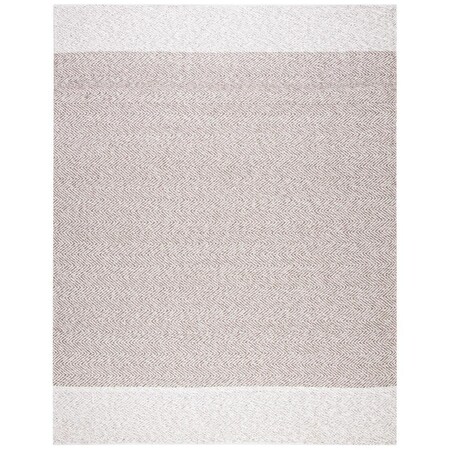 Safavieh 5 x 8 ft. Nantucket Hand Loomed Rectangle Area Rug Ivory & Taupe NAN148E-5